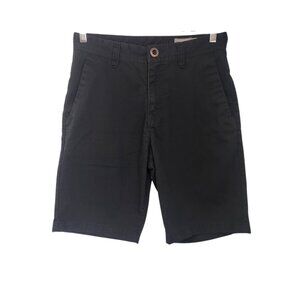 Volcom Shorts Vmonty Stretch Chino Skater Surf Flat Front Mens Sz 29 Black EUC